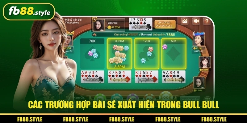 Các trường hợp bài sẽ xuất hiện trong Bull Bull