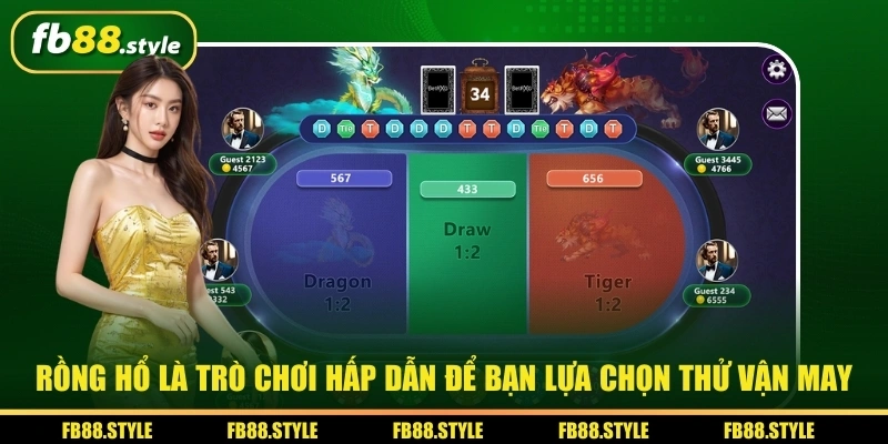 Rồng Hổ là trò chơi hấp dẫn để bạn lựa chọn thử vận may